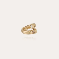 Bague Antigone - Nacre blanche