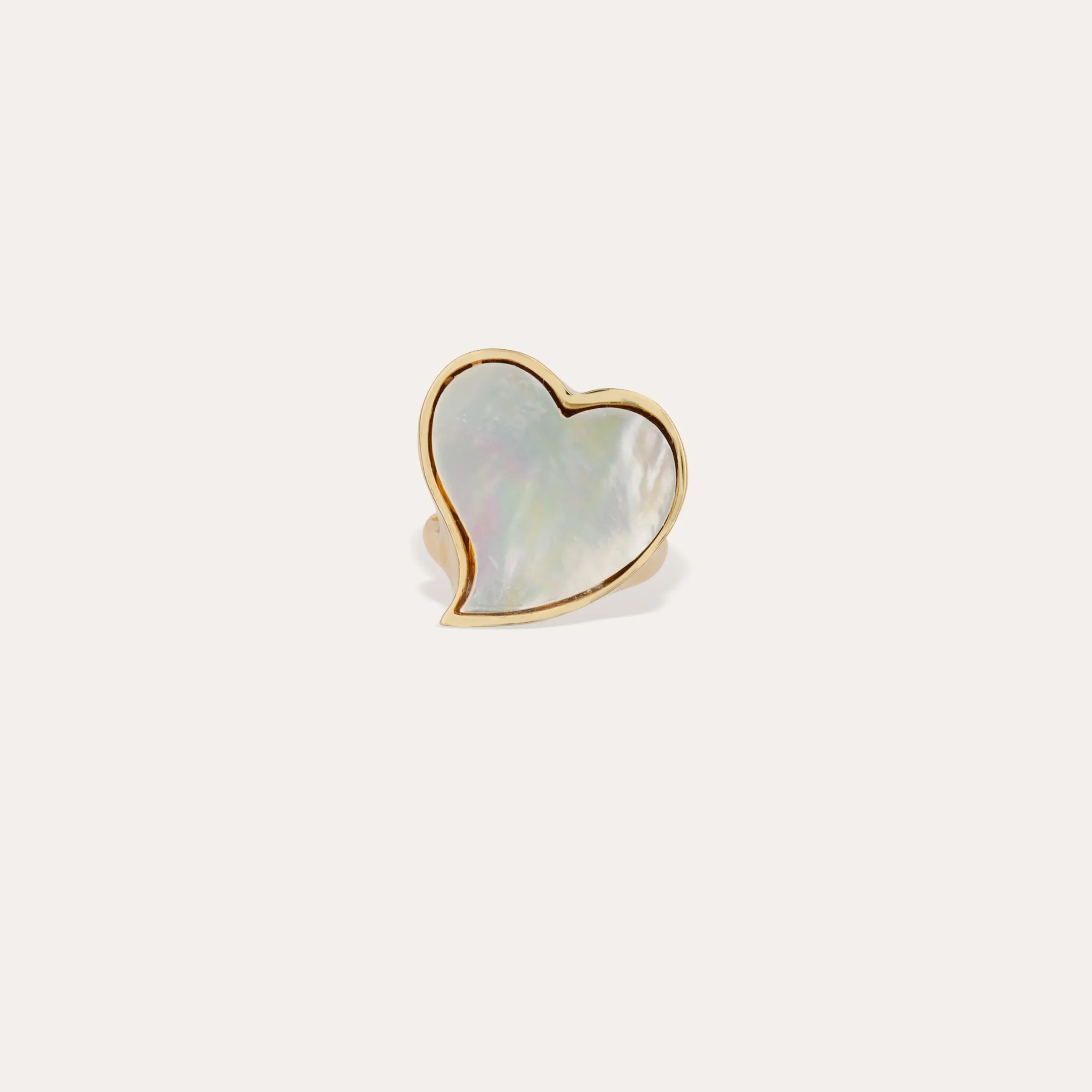 Bague Mirage Coeur - Nacre blanche