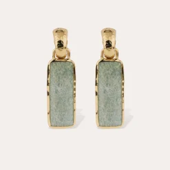 Boucles d'oreilles Aura grand modèle - Amazonite