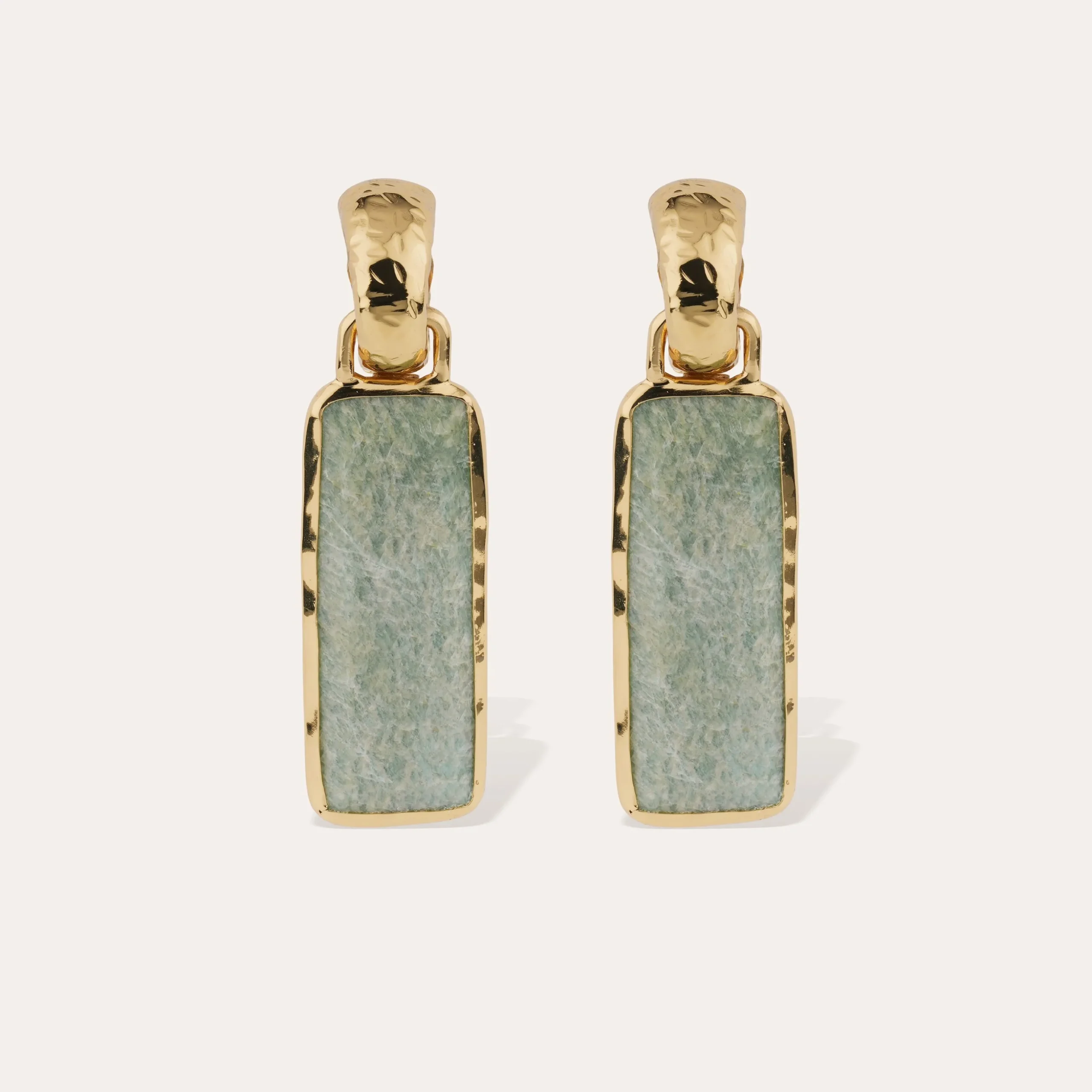 Boucles d'oreilles Aura grand modèle - Amazonite