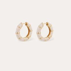 Boucles d'oreilles Bambou mini émail