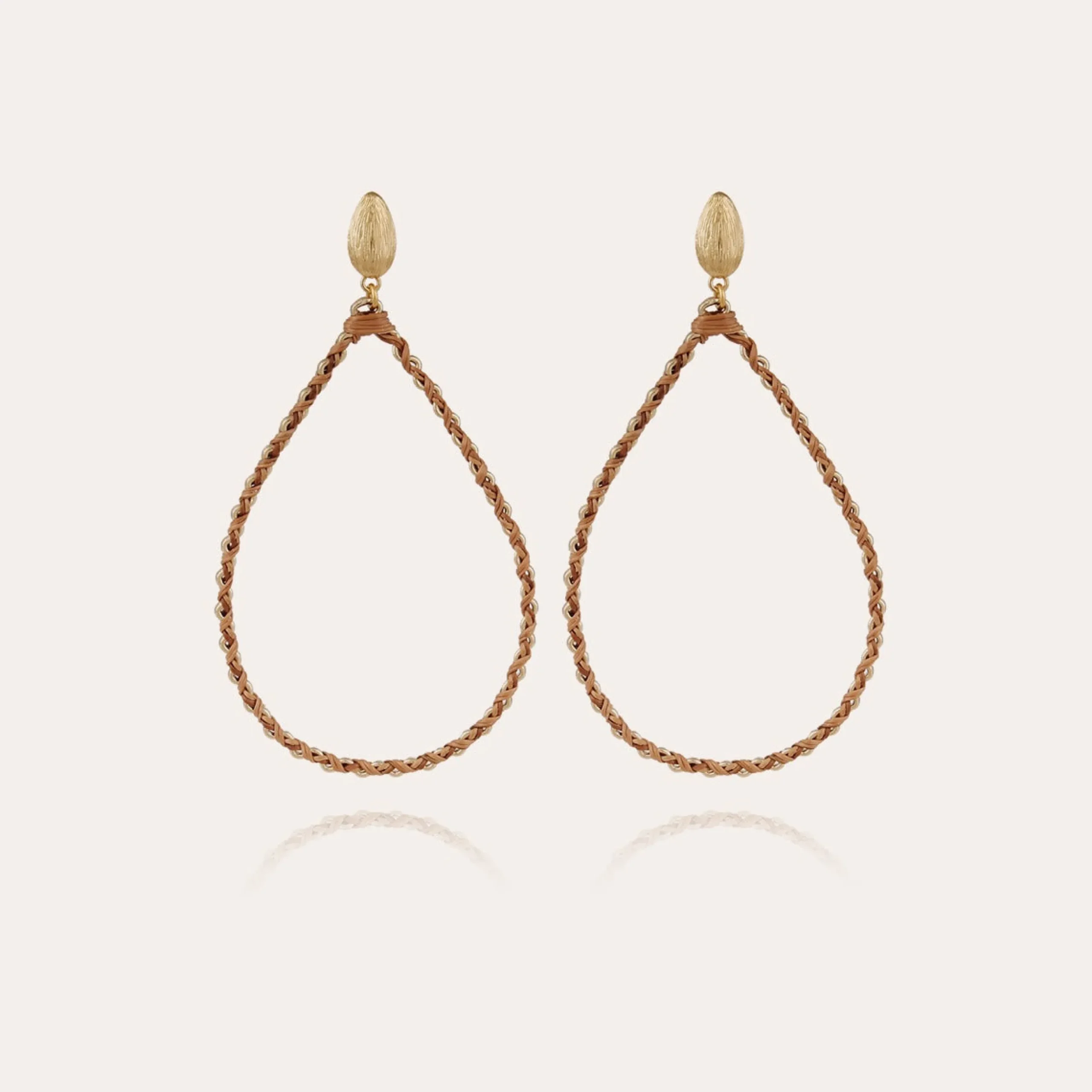 Boucles d'oreilles Beyby grand modèle - Osier