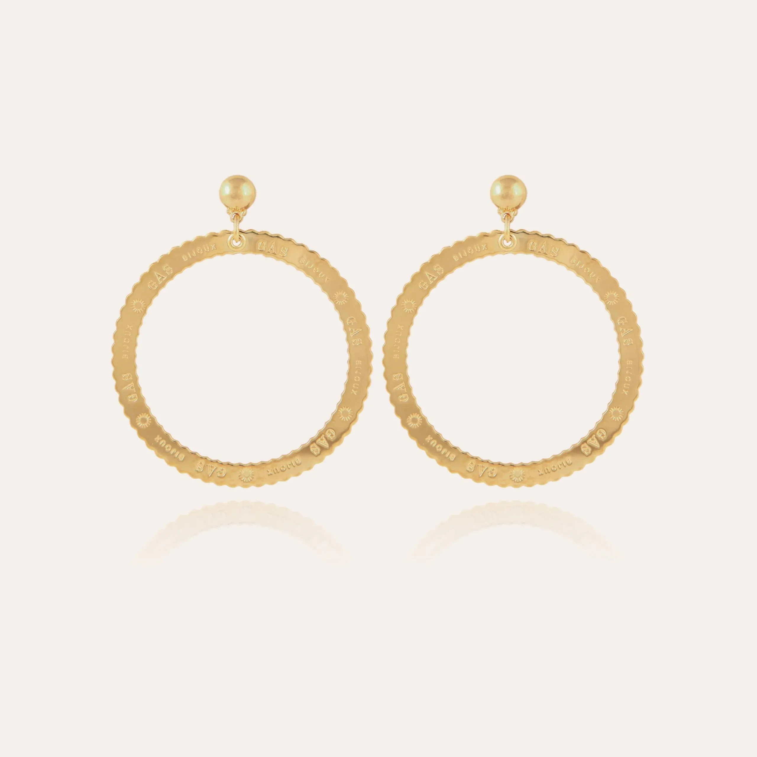 Boucles d'oreilles Bolduc petit modèle