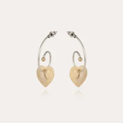 Boucles d'oreilles Céline Love mini bicolore