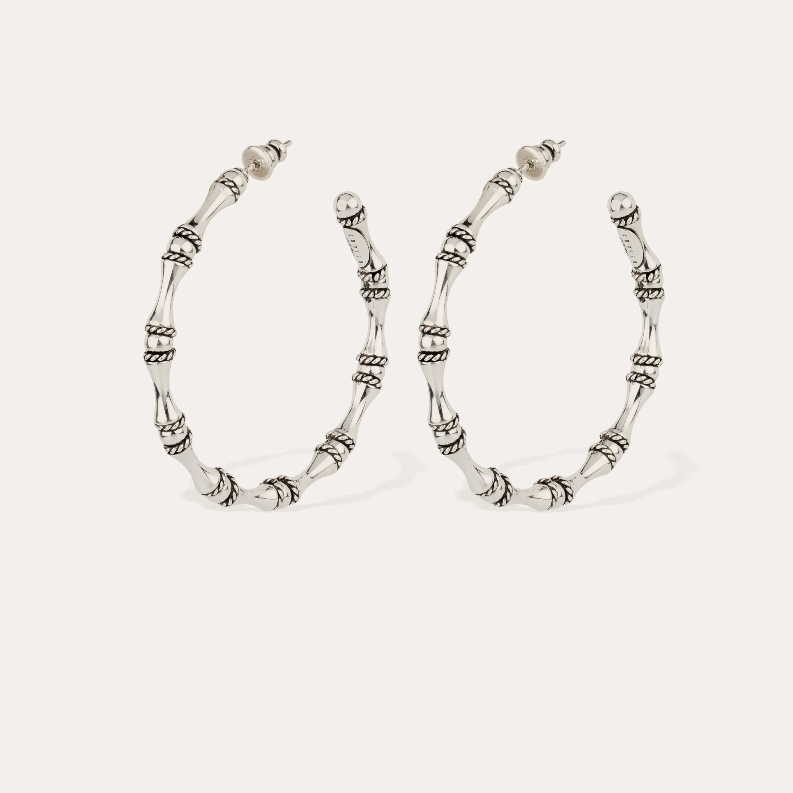 Boucles d'oreilles créoles Bambou