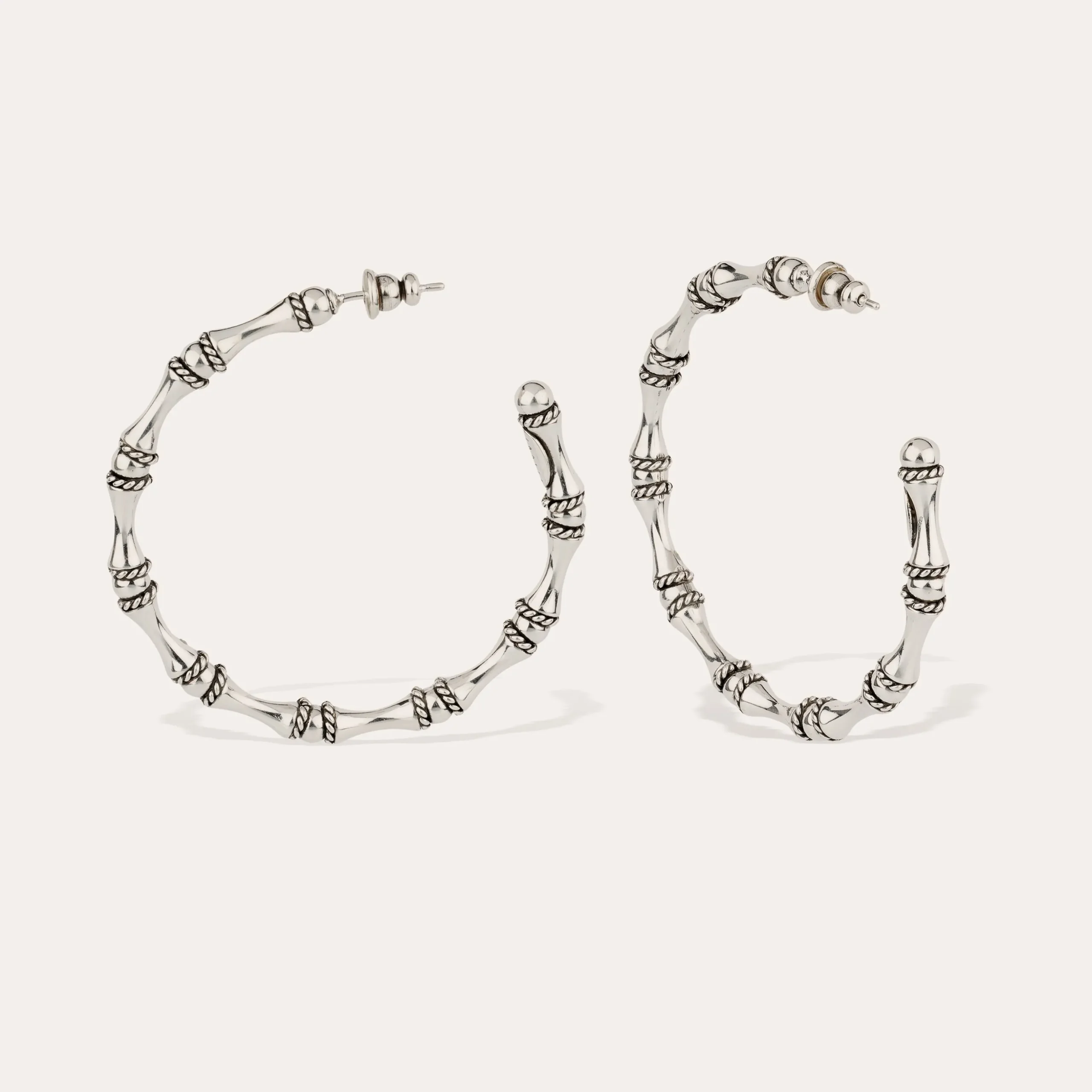Boucles d'oreilles créoles Bambou