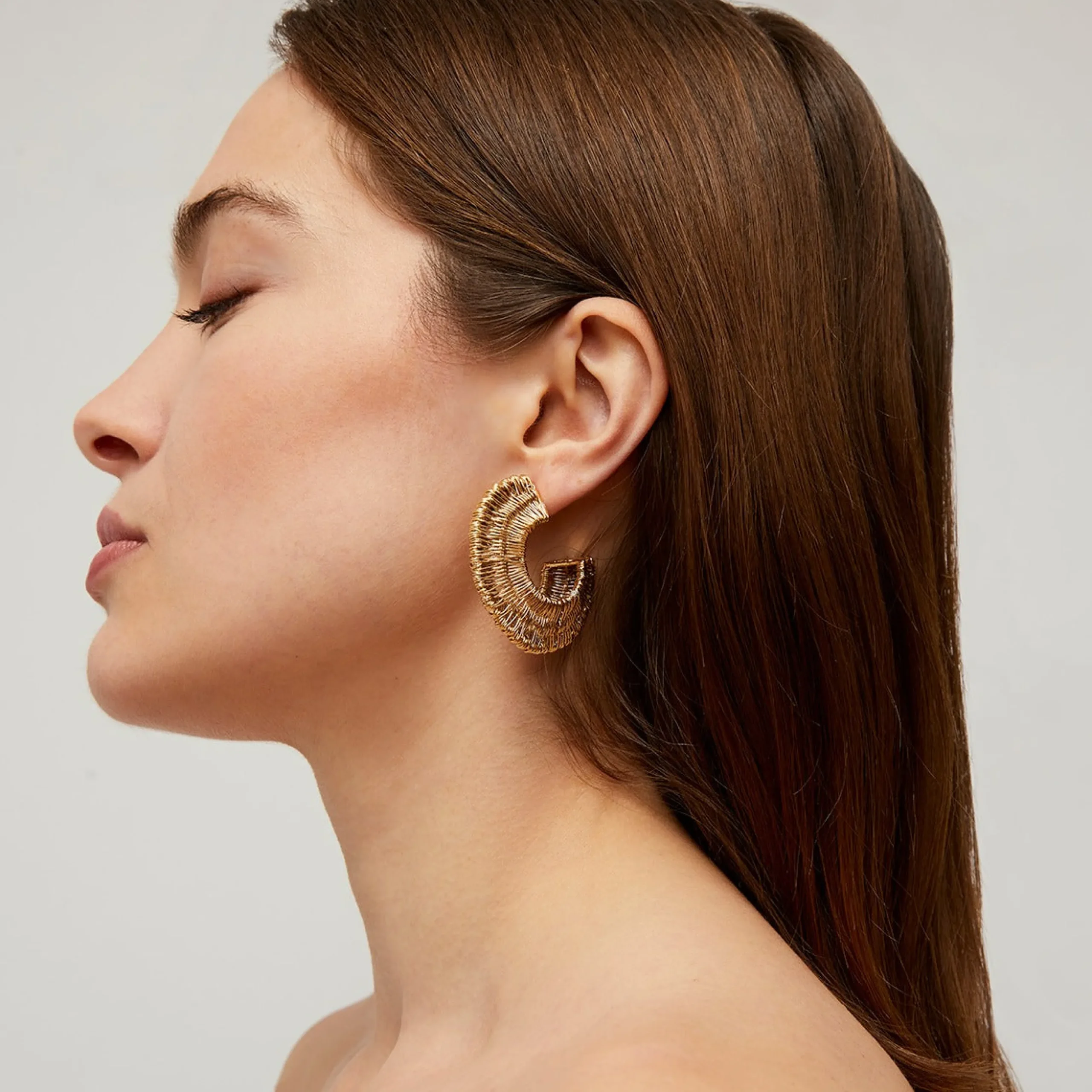 Boucles d'oreilles créoles Crocus Filea
