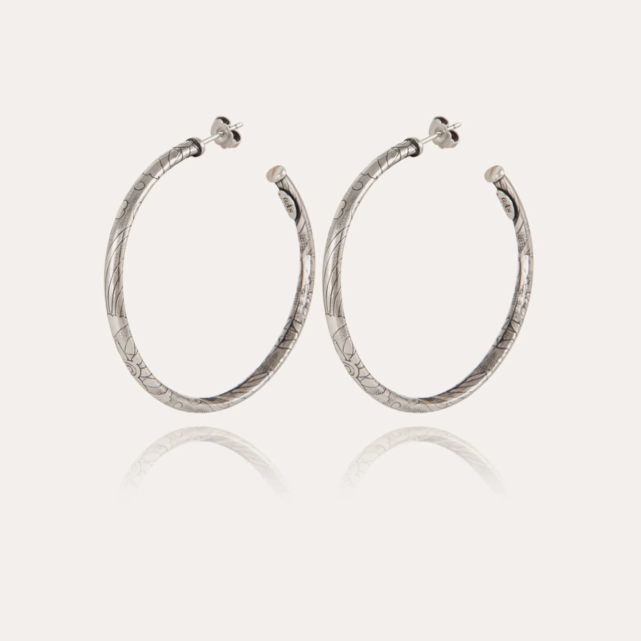 Boucles d'oreilles créoles Maori petit modèle