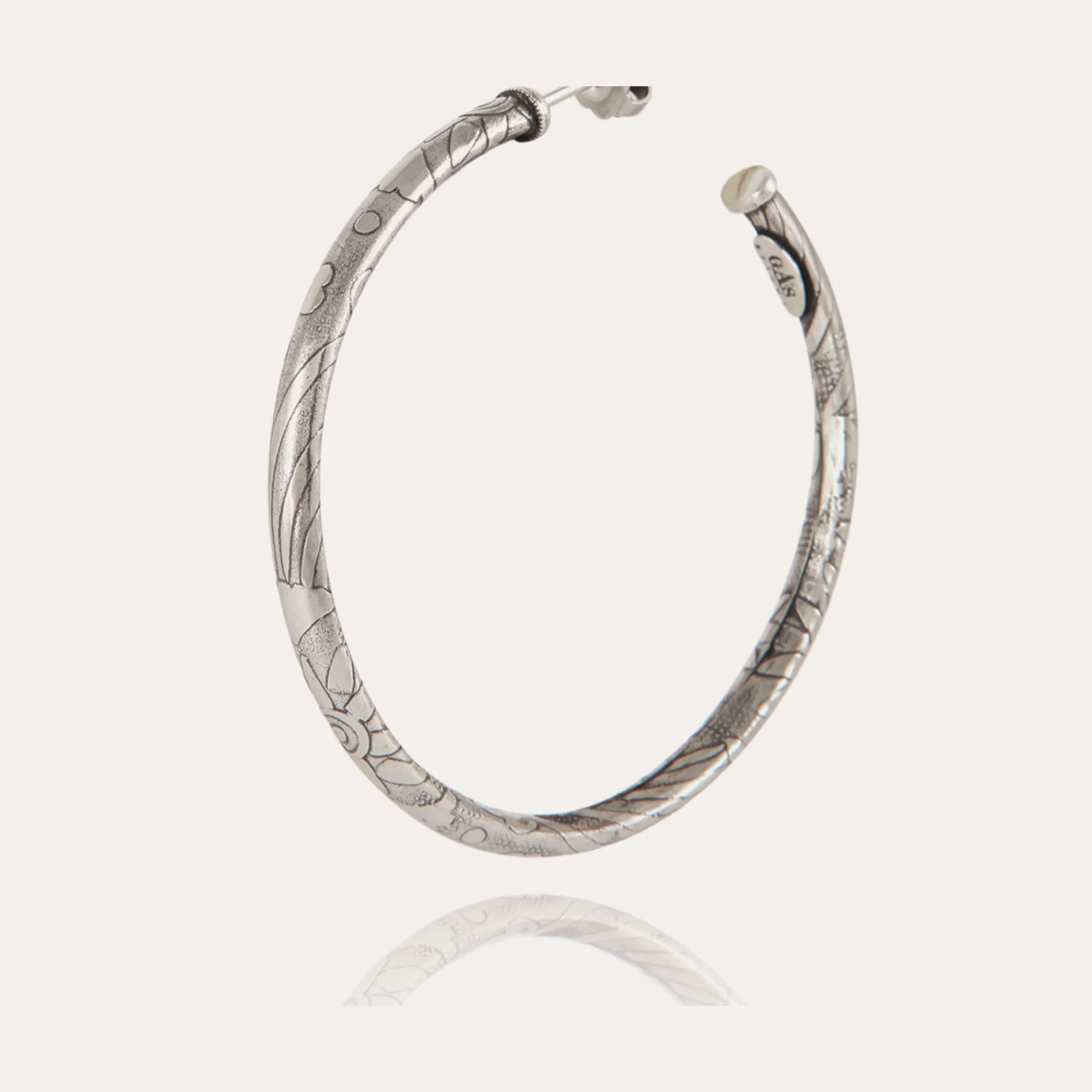 Boucles d'oreilles créoles Maori petit modèle