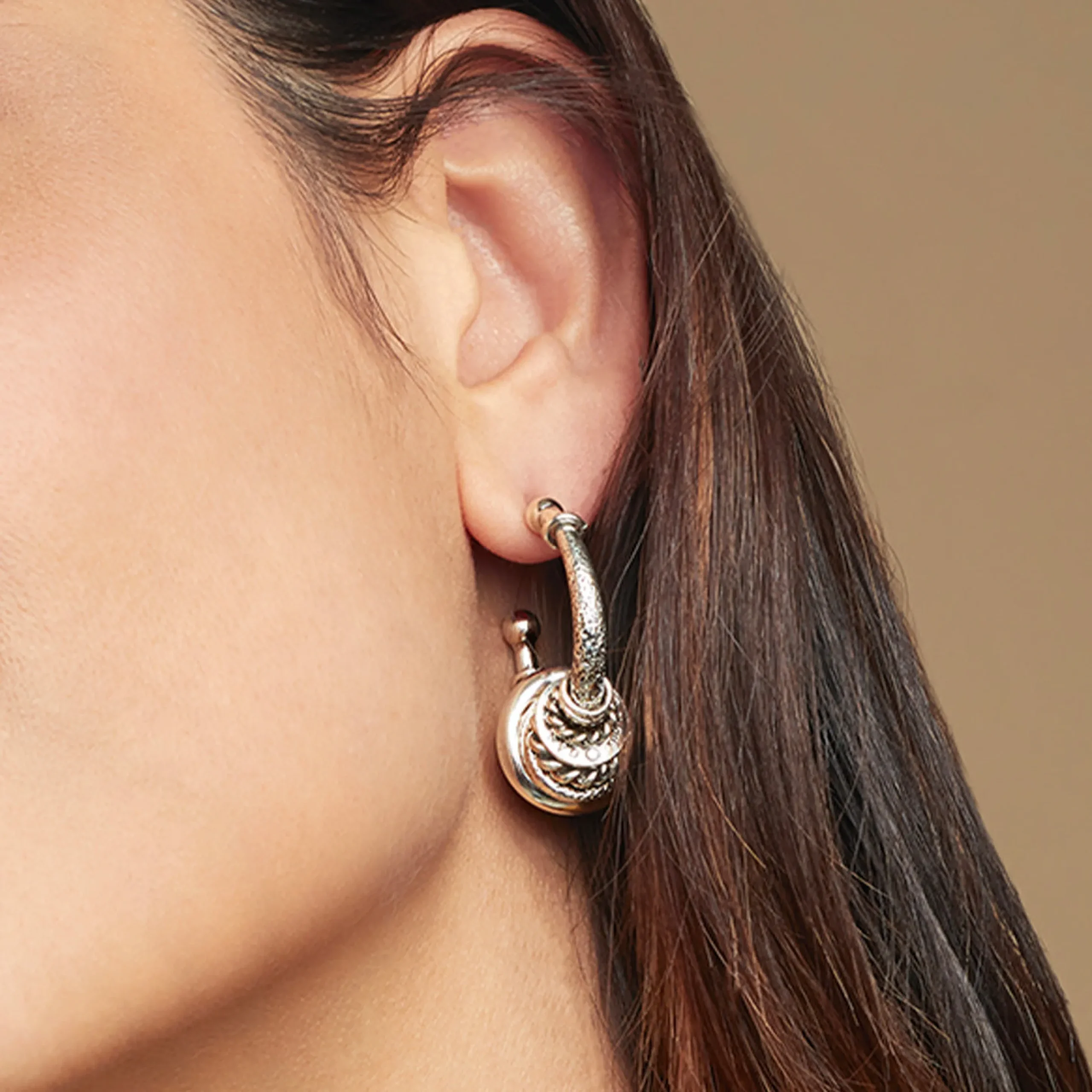 Boucles d'oreilles créoles Maranzana petit modèle