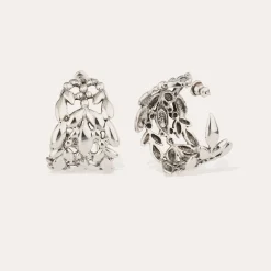 Boucles d'oreilles créoles Olea petit modèle