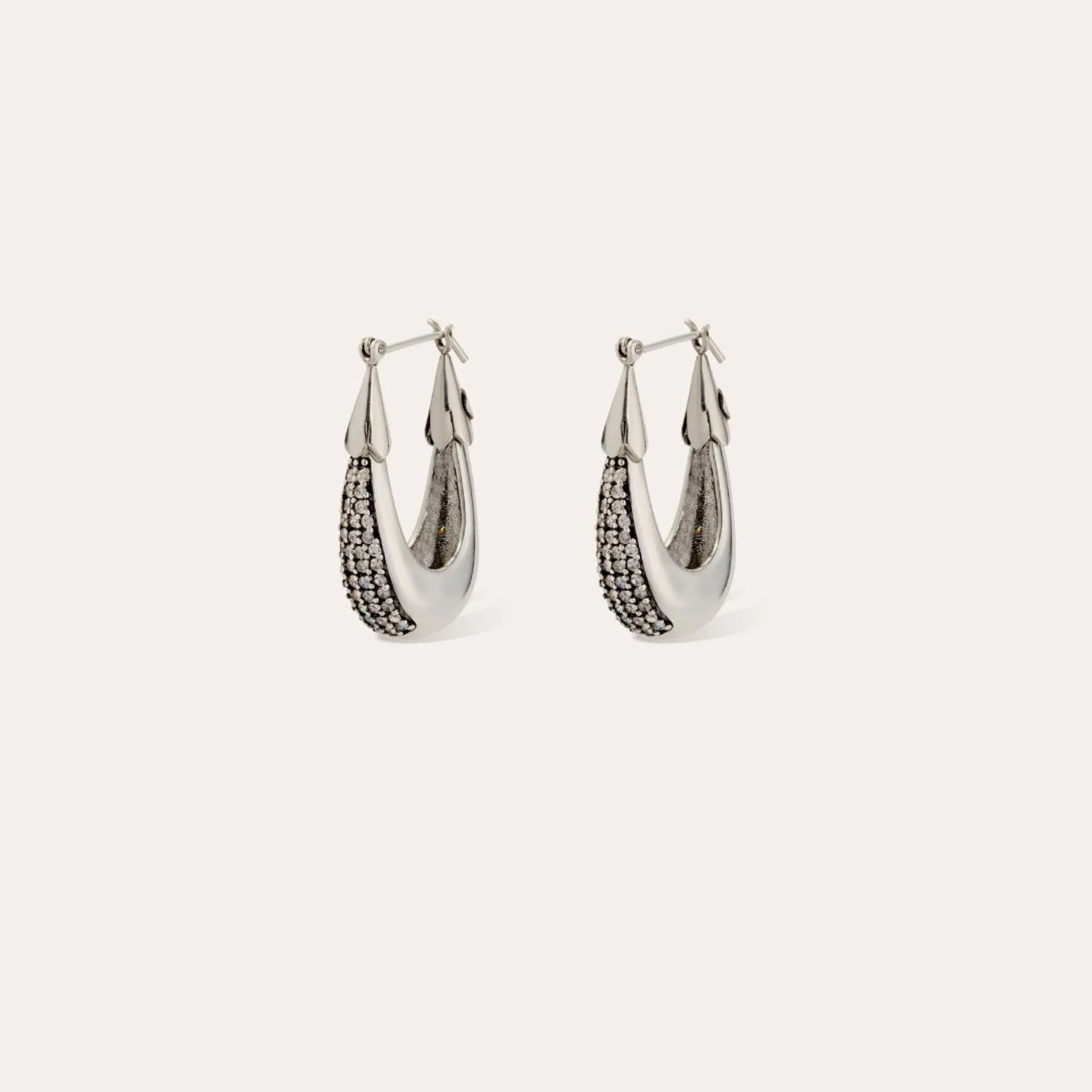Boucles d'oreilles Ecume - Zircone