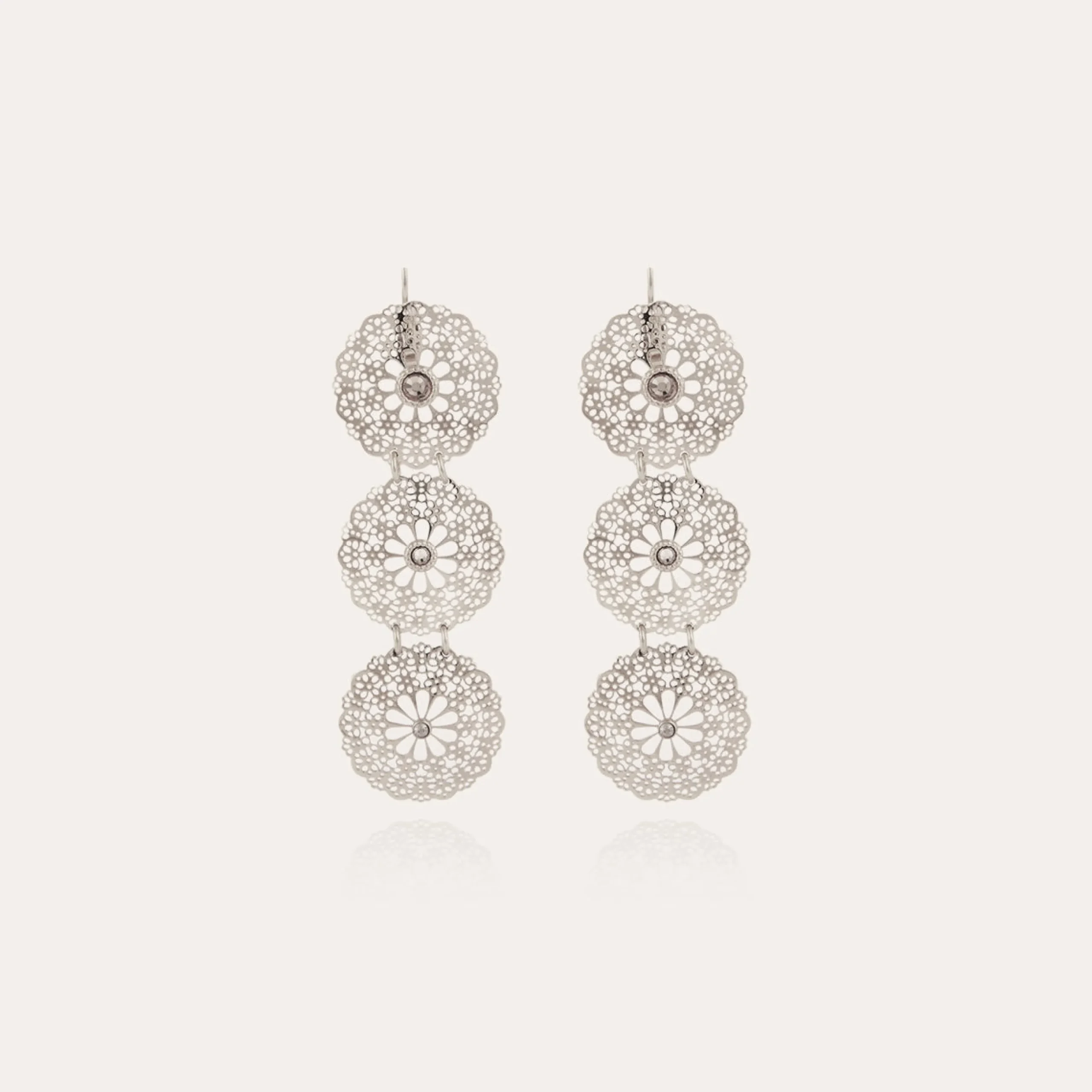 Boucles d'oreilles Flocon Triple mini