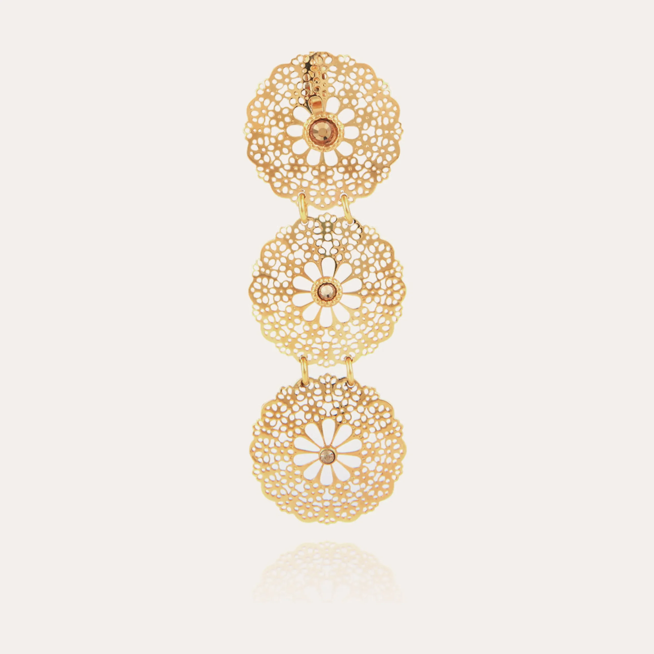 Boucles d'oreilles Flocon Triple mini