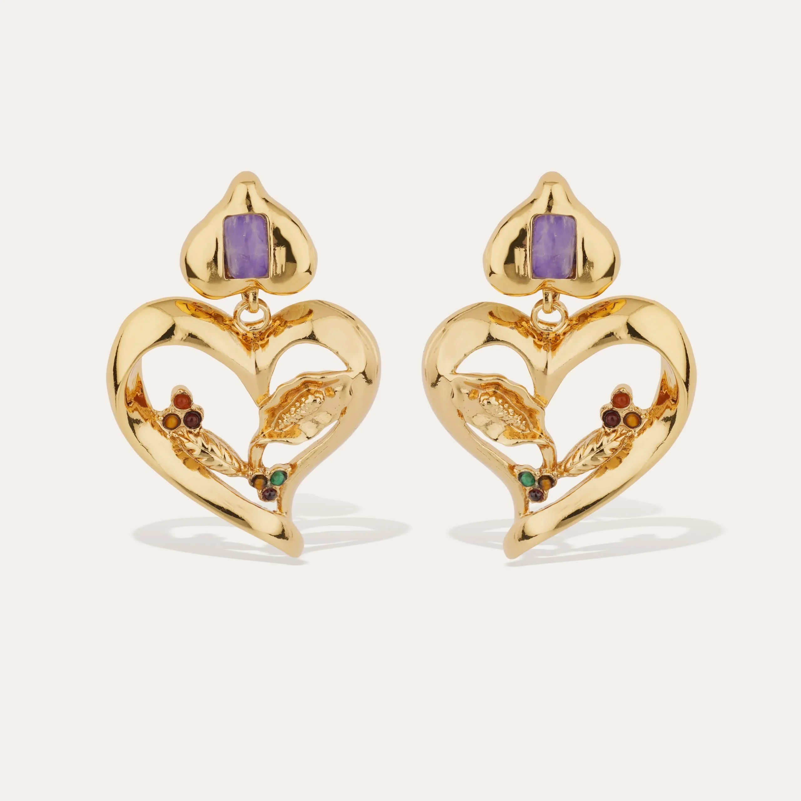 Boucles d'oreilles Odalys - Améthyste