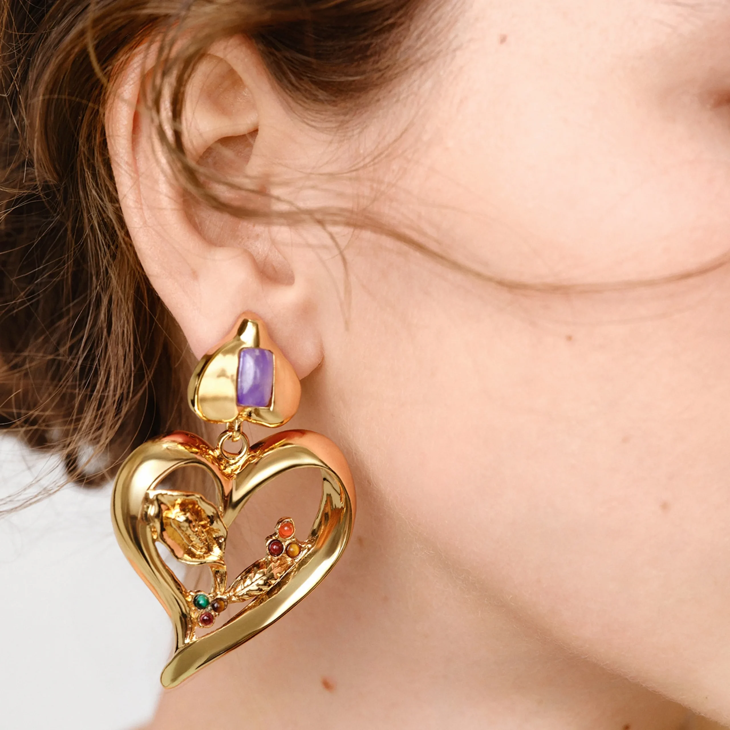 Boucles d'oreilles Odalys - Améthyste