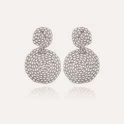 Boucles d'oreilles Onde Gourmette petit modèle