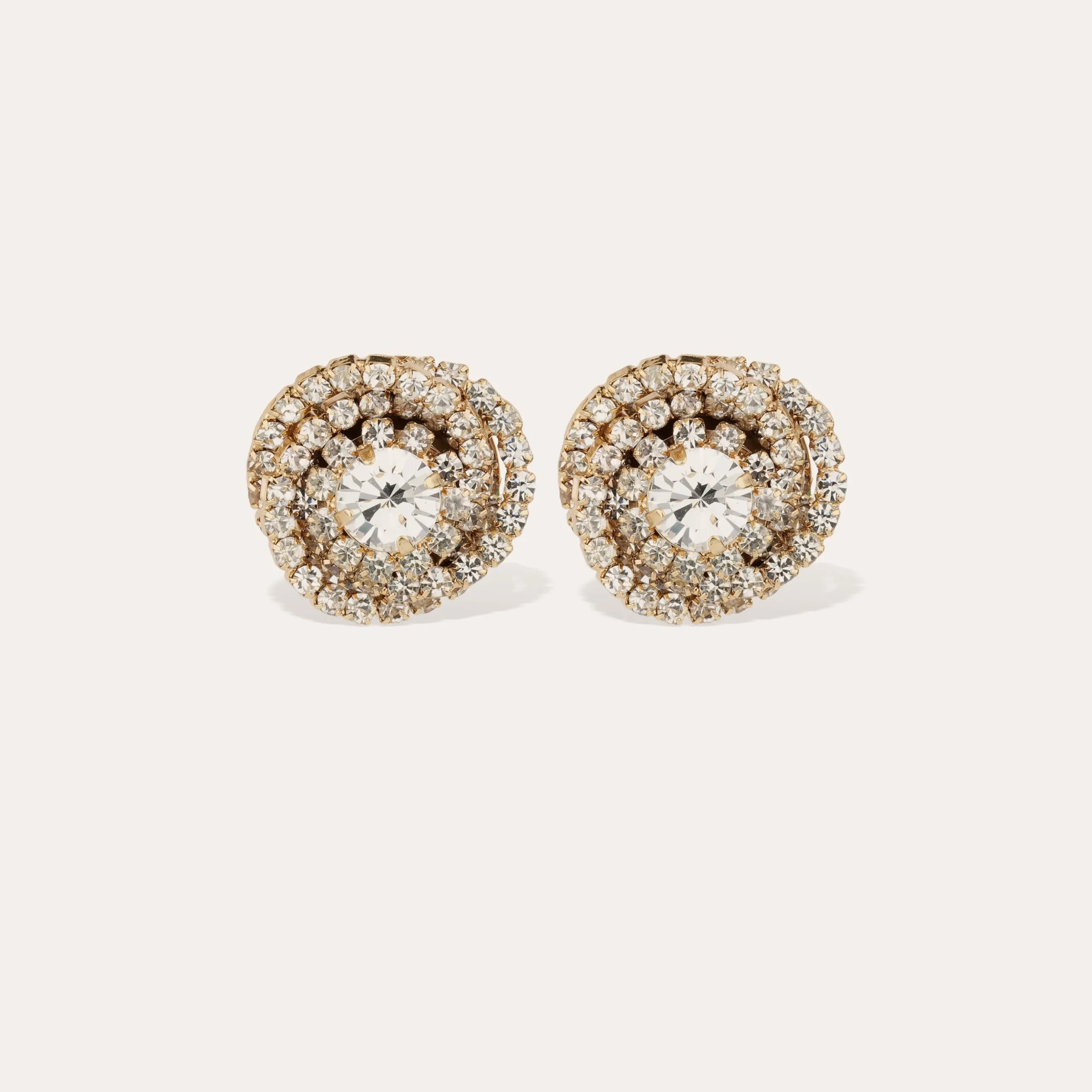 Boucles d'oreilles puce Atika strass