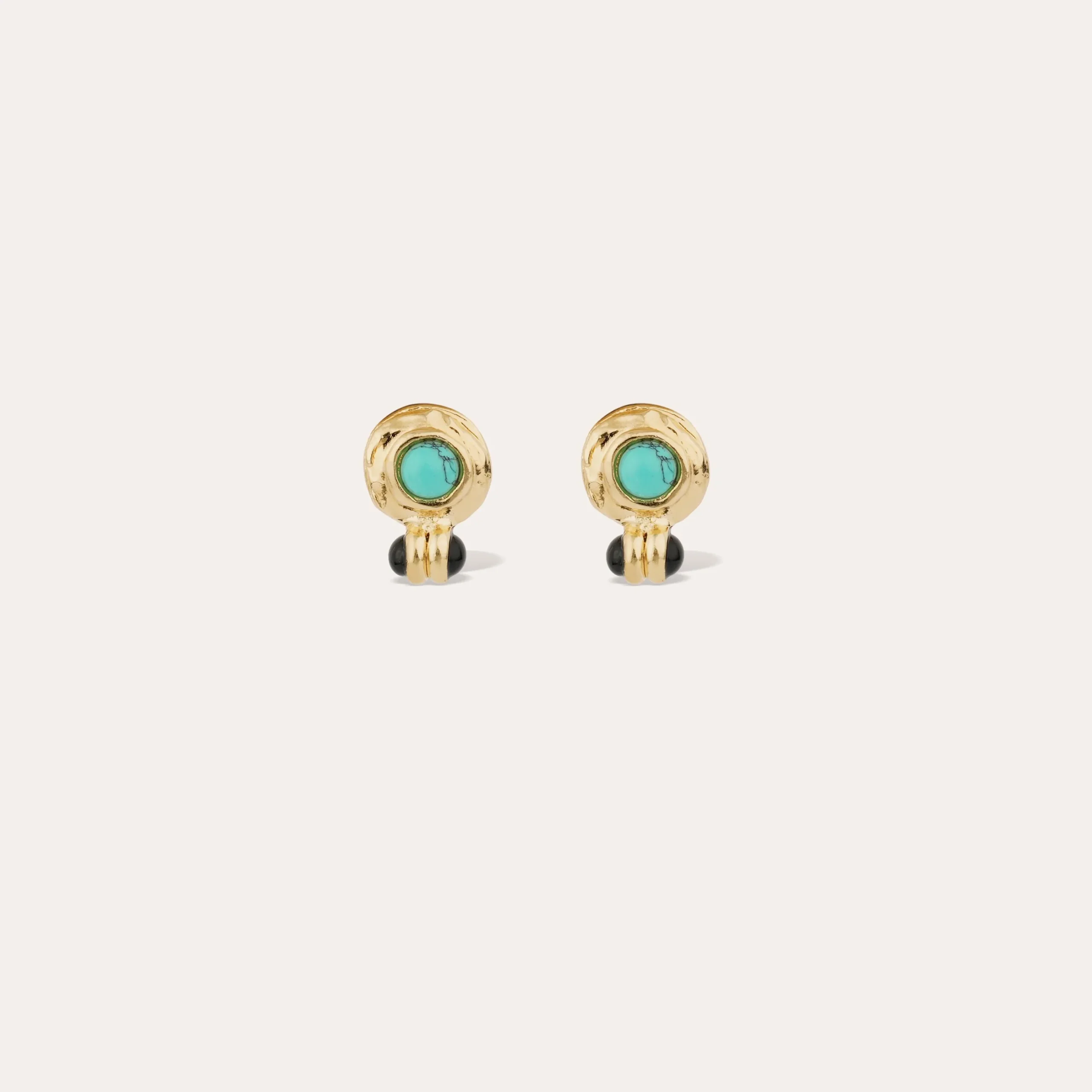 Boucles d'oreilles puces Amarante mini - Turquoise