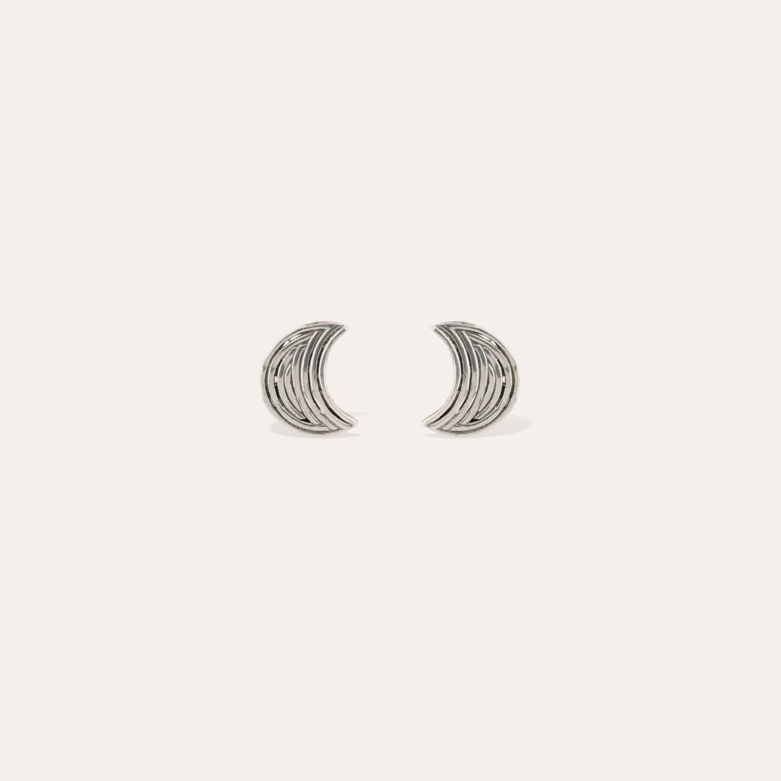 Boucles d'oreilles puces Luna Wave petit modèle