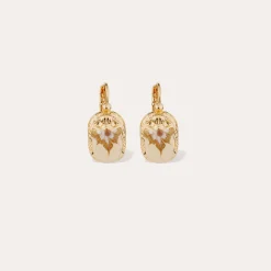 Boucles d'oreilles Scaramouche émail