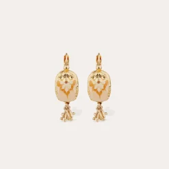 Boucles d'oreilles Scaramouche émail