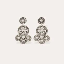 Boucles d'oreilles Sequin deux rangs