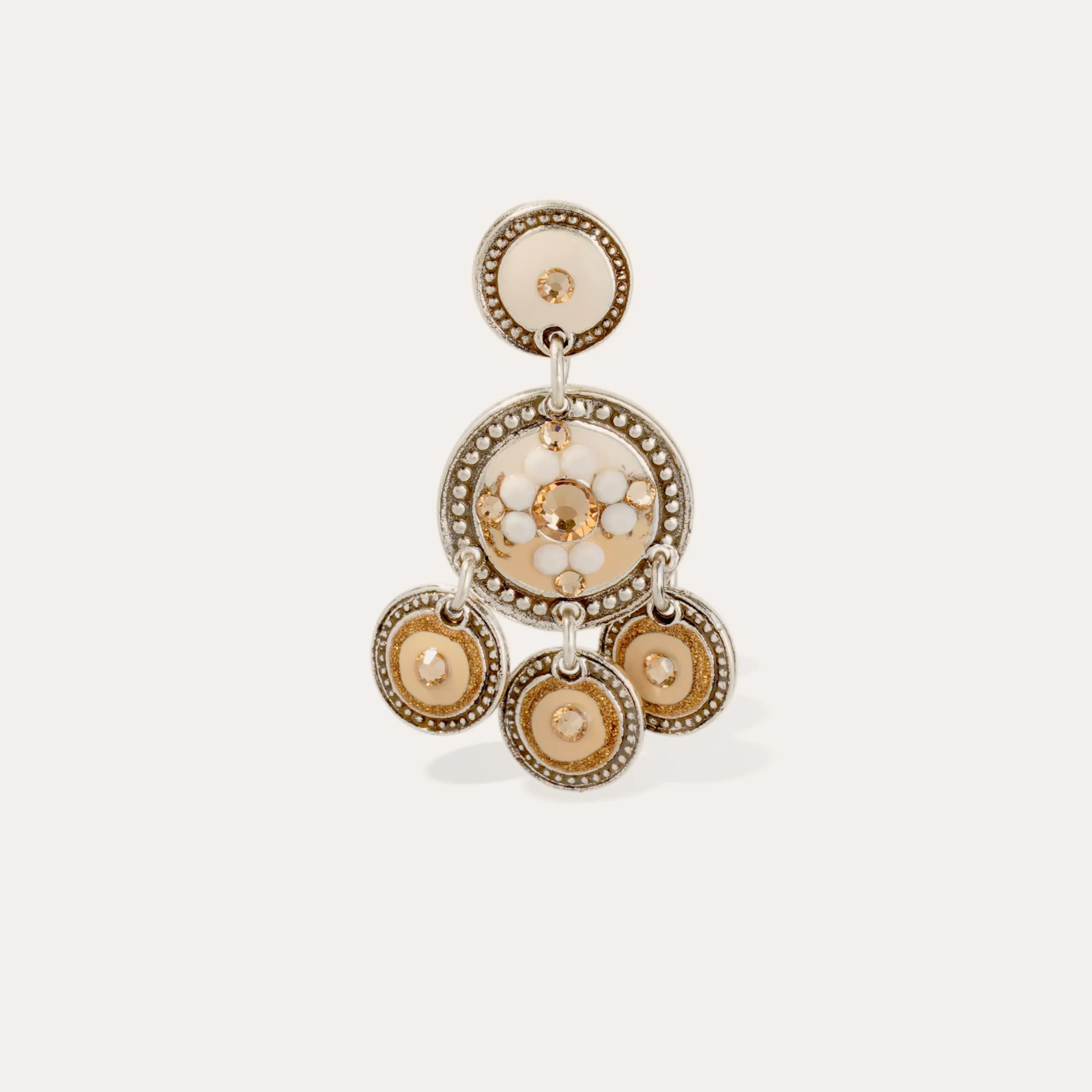 Boucles d'oreilles Sequin deux rangs