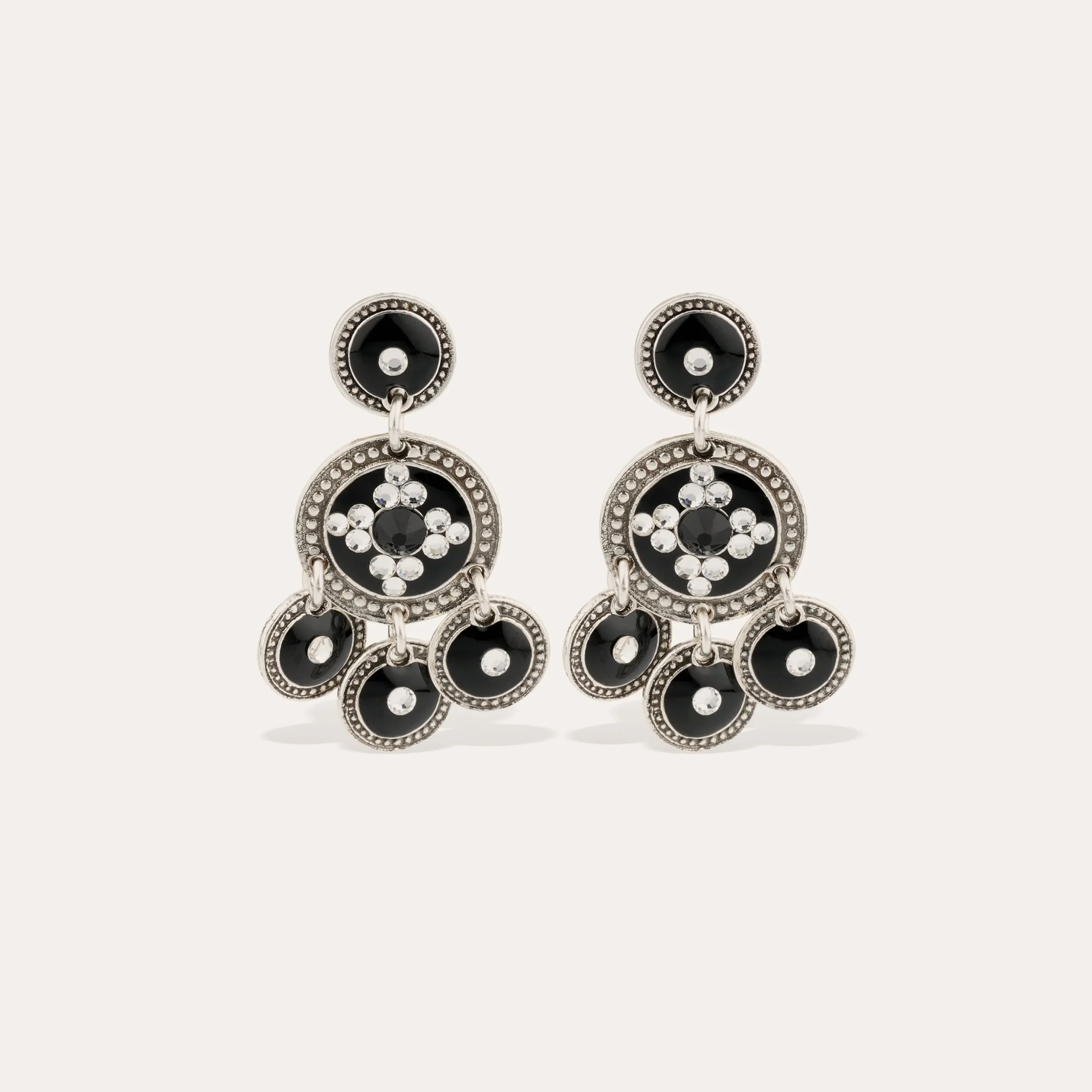Boucles d'oreilles Sequin deux rangs