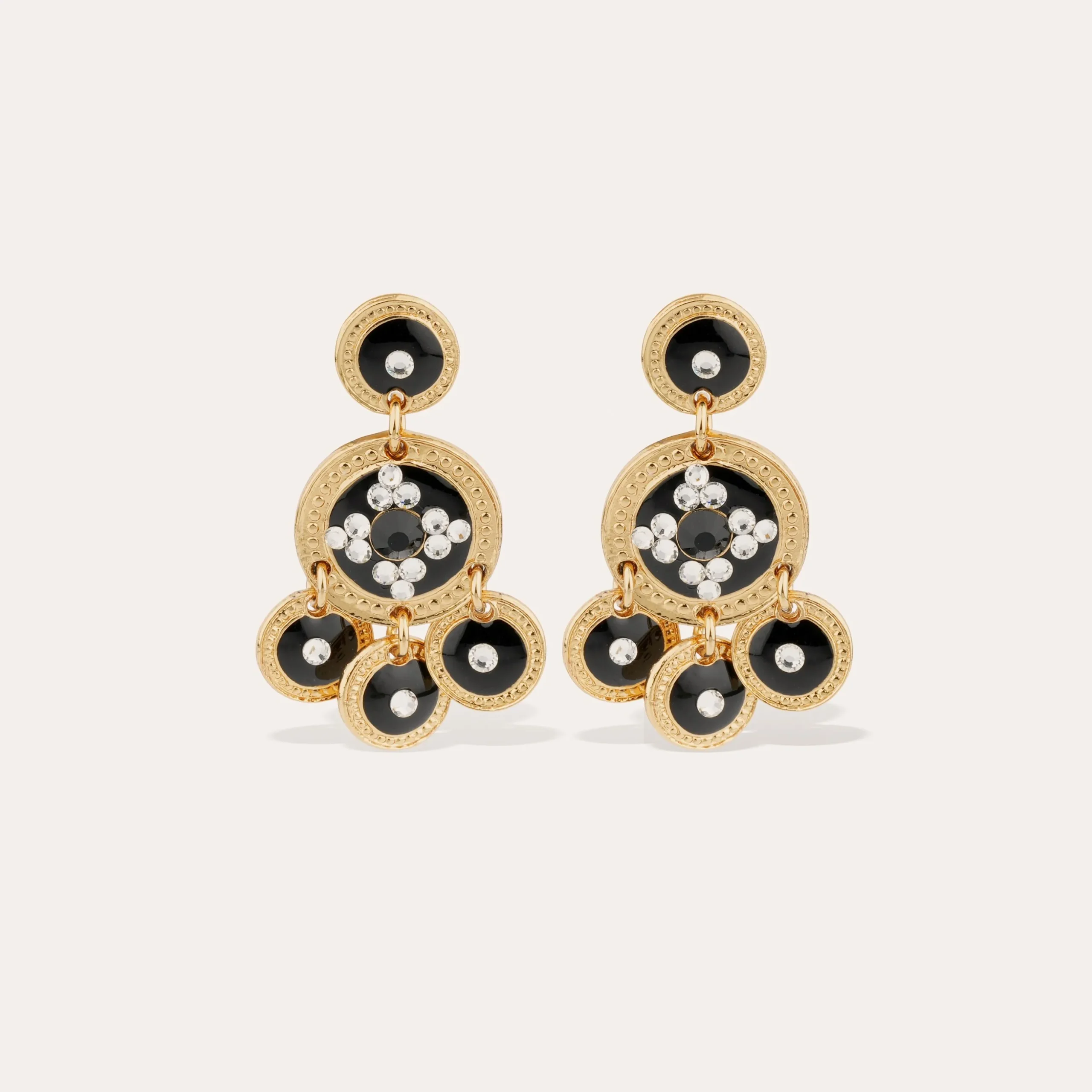 Boucles d'oreilles Sequin deux rangs