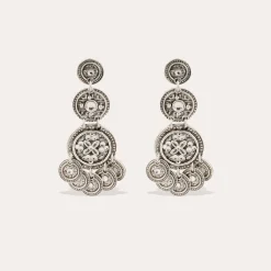 Boucles d'oreilles Sequin trois rangs