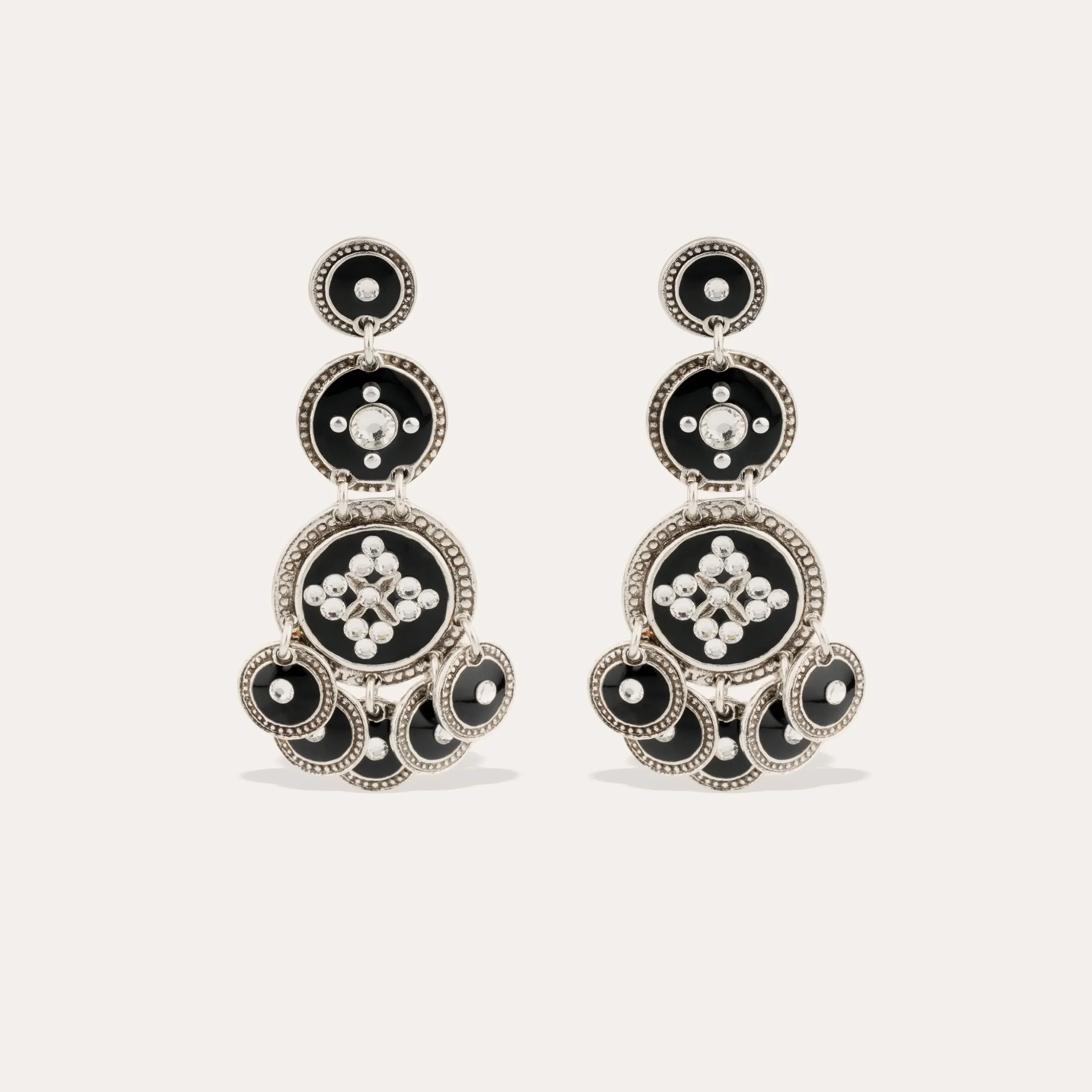 Boucles d'oreilles Sequin trois rangs