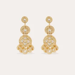 Boucles d'oreilles Sequin trois rangs