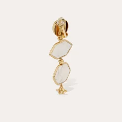 Boucles d'oreilles Silenza - Opale blanche