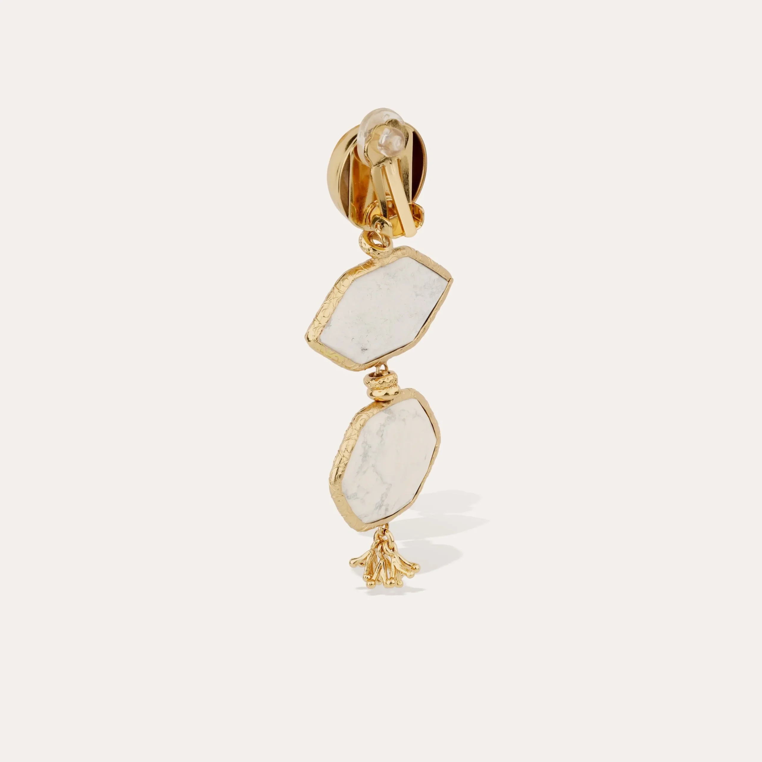 Boucles d'oreilles Silenza - Opale blanche