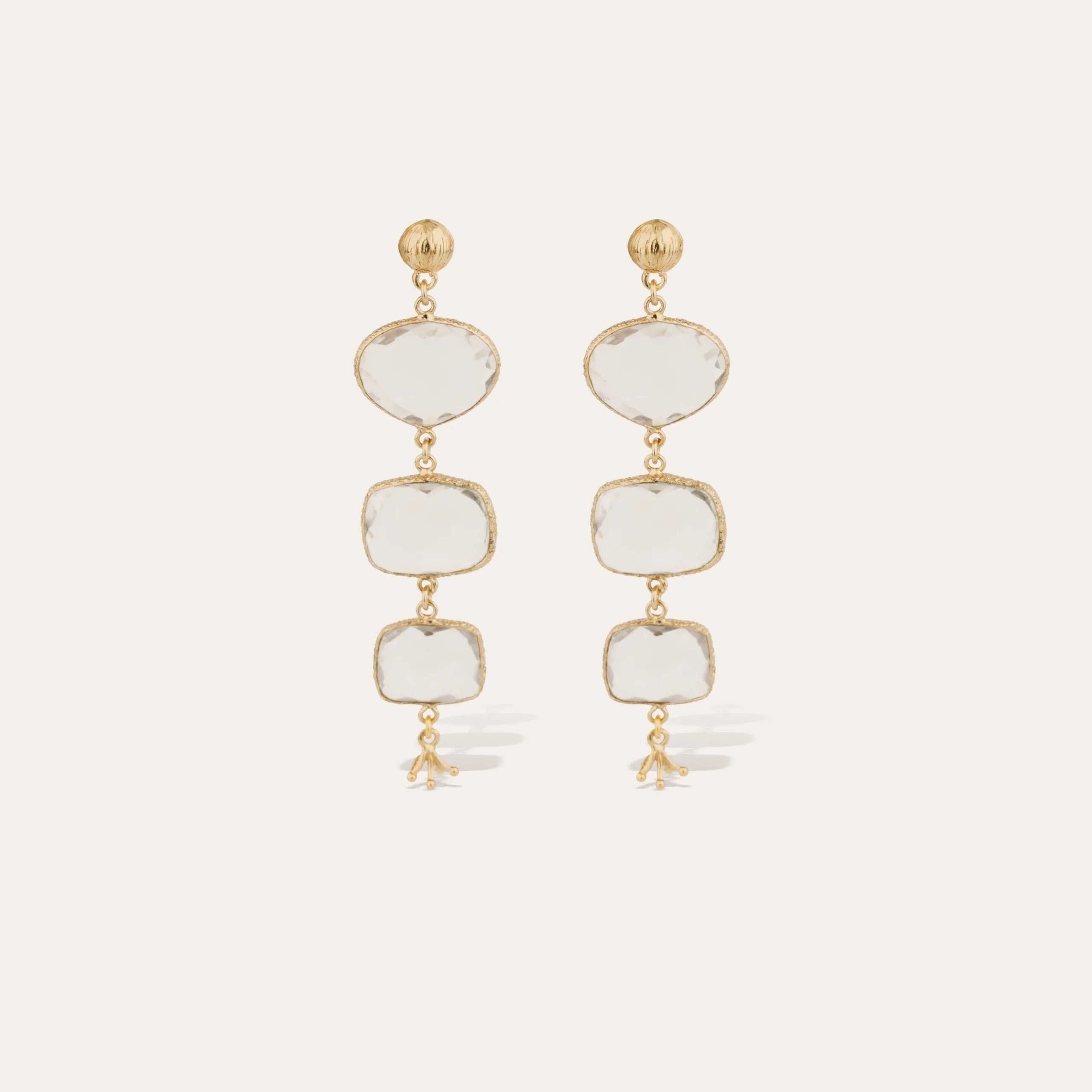 Boucles d'oreilles Silène - Cristal