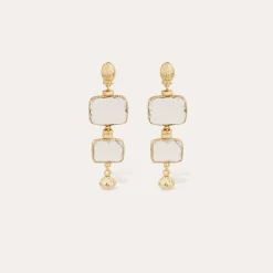 Boucles d'oreilles Silène petit modèle - Cristal