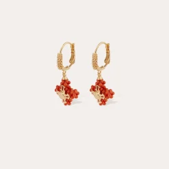 Boucles d'oreilles Tao Croix perles