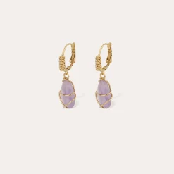 Boucles d'oreilles Tao Rainbow - Améthyste