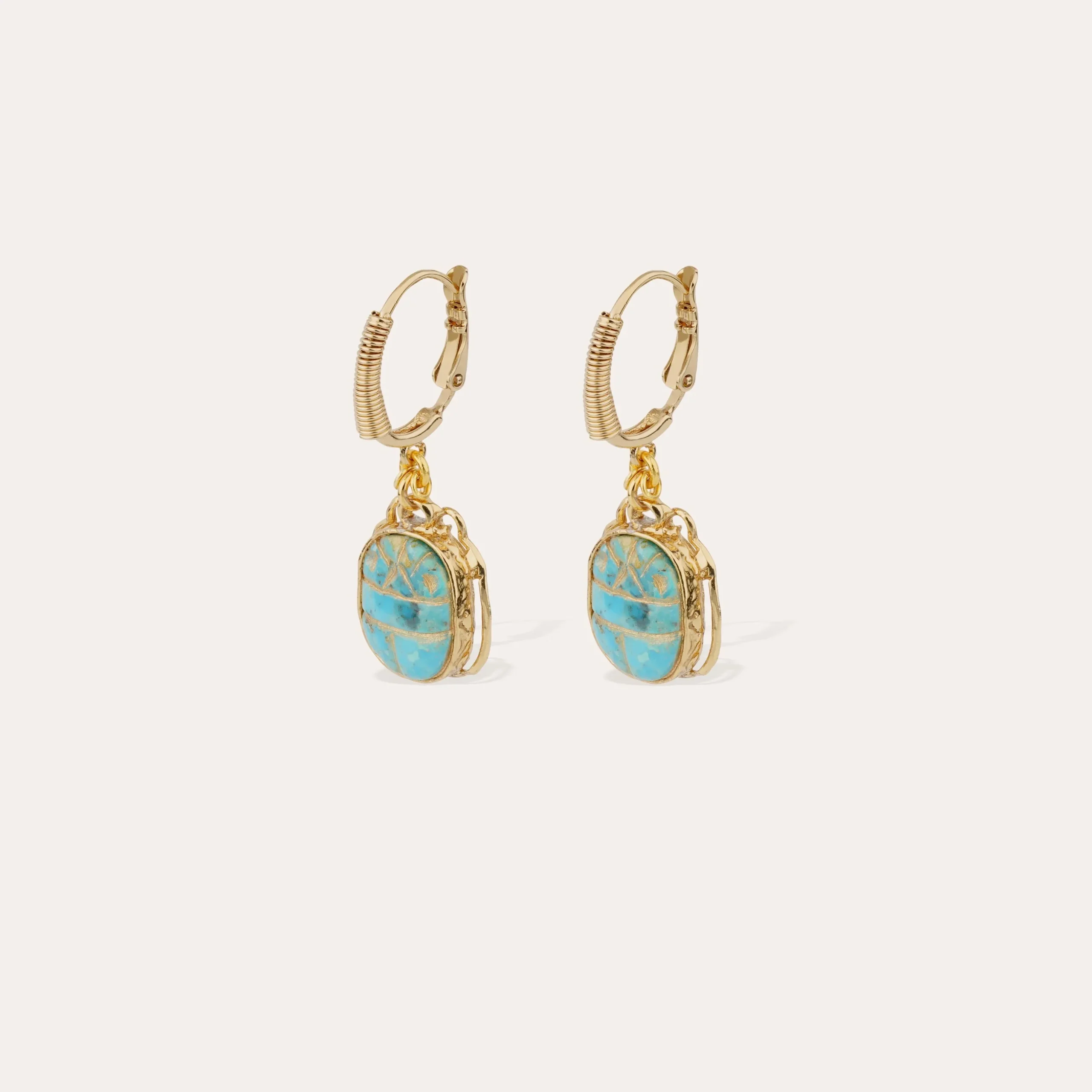 Boucles d'oreilles Tao Scaramouche - Turquoise