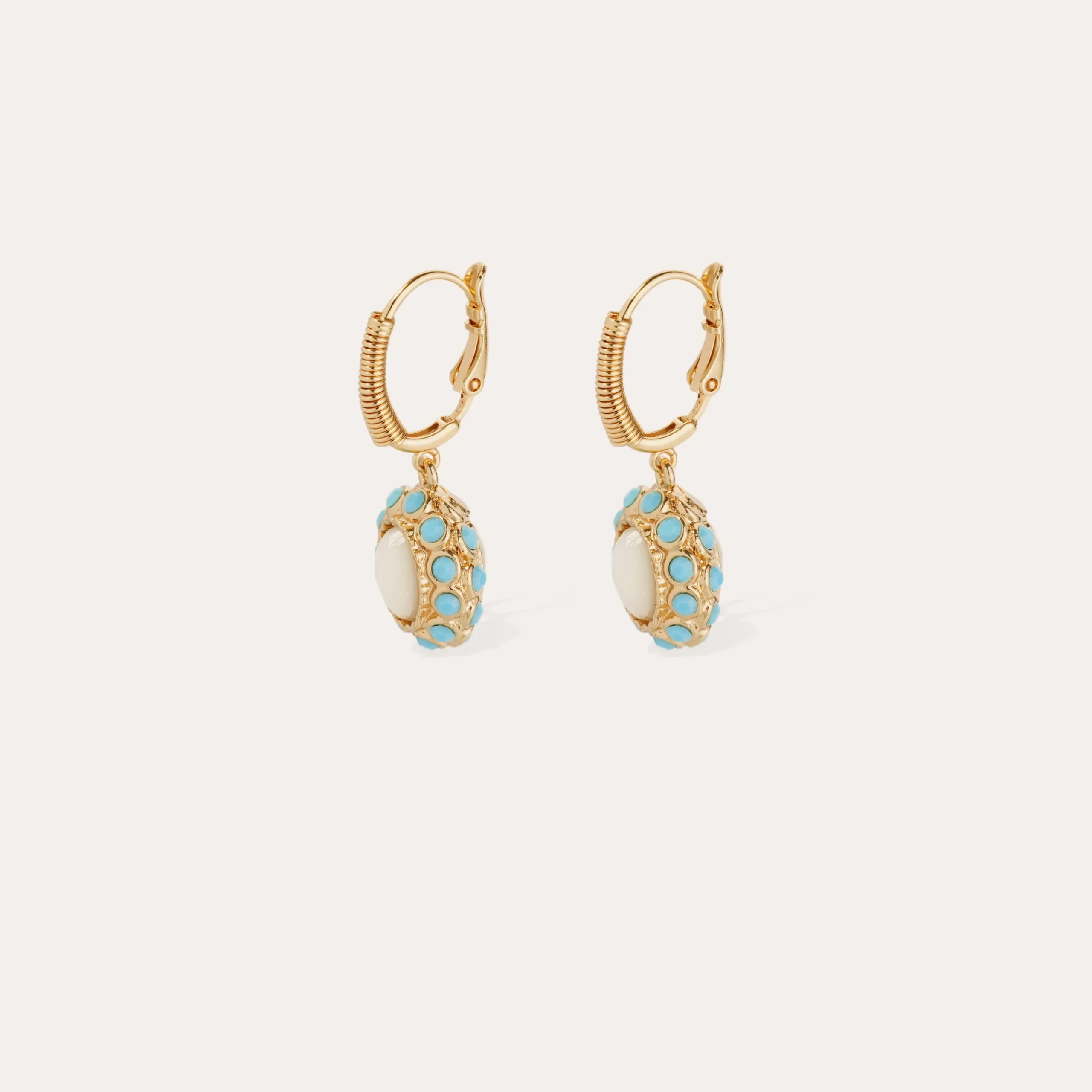 Boucles d'oreilles Tao Splash - Nacre blanche