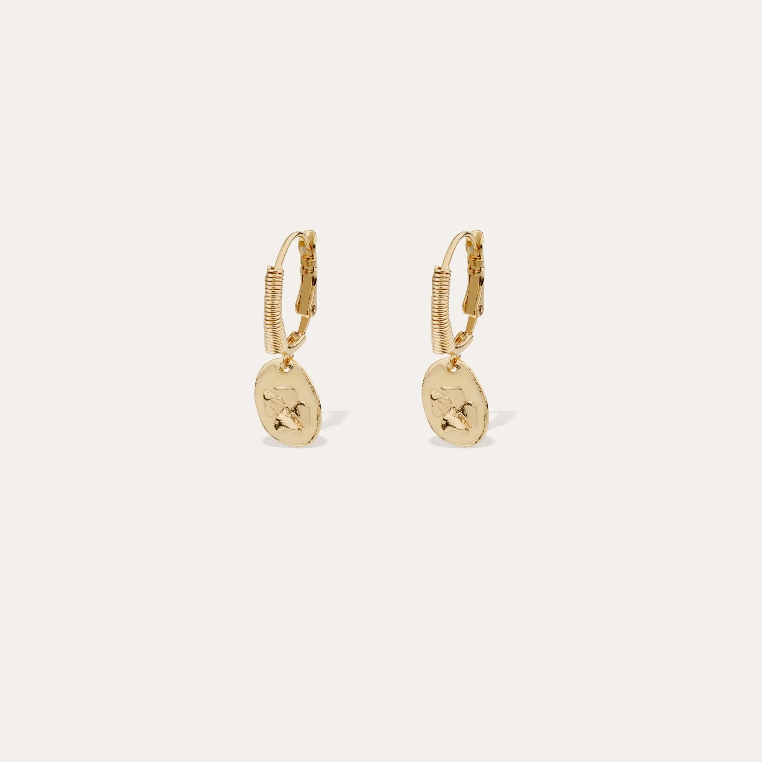 Boucles d'oreilles Tao Trèfle émail