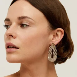 Boucles d'oreilles Trevise strass