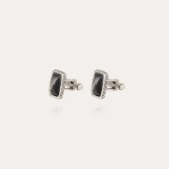 Boutons de manchette Totems - Nacre grise