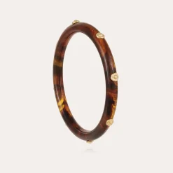 Bracelet Caftan acétate - Marron