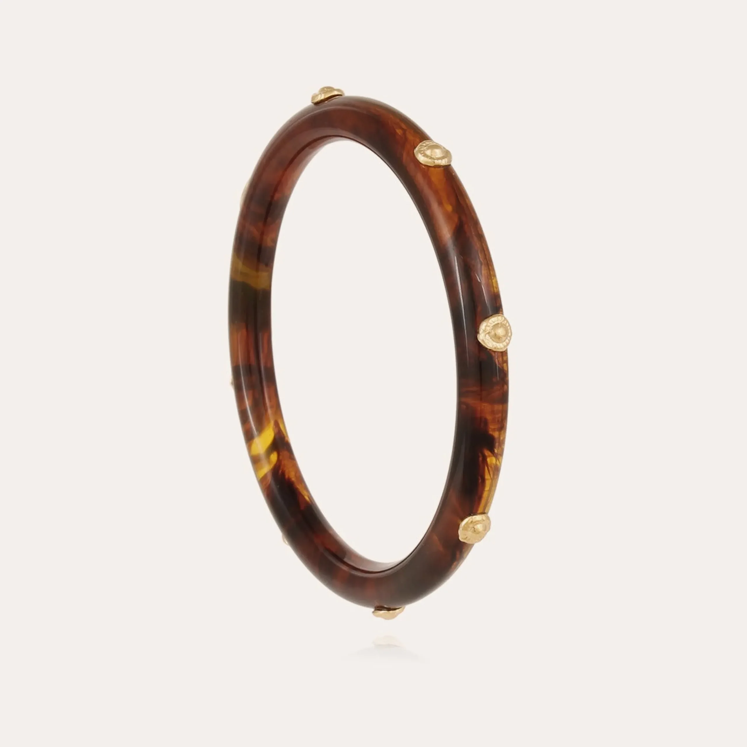 Bracelet Caftan acétate - Marron