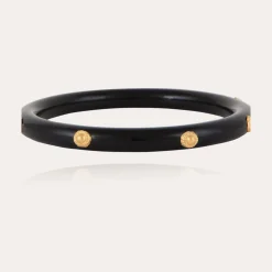 Bracelet Caftan acétate - Noir