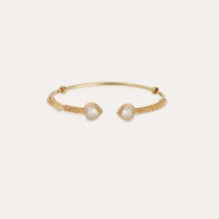 Bracelet jonc Duality Amore strass