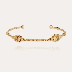 Bracelet jonc Torsade strass petit modèle