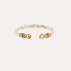Bracelet Sari acétate - Ivoire